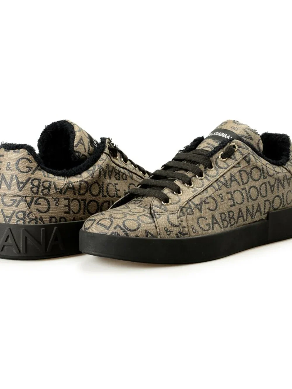 Dolce & Gabbana Men's Jacquard Logo Print Athletic Sneakers Shoes US 11 IT 44